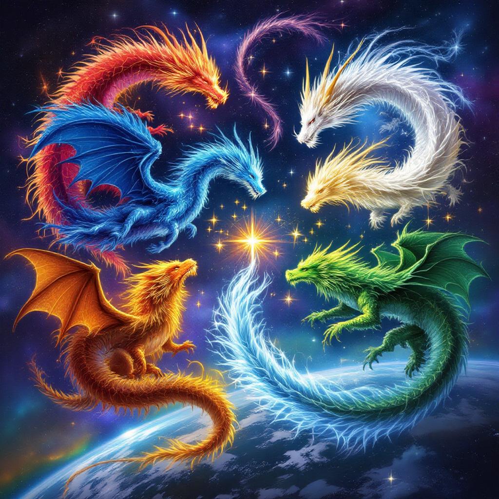 Dragons United Around Earth